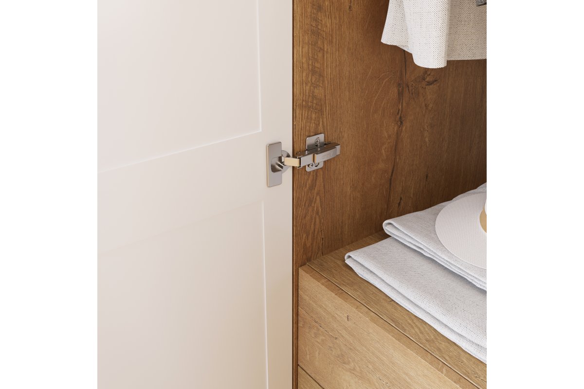 Zawias GTV Prestige+, wpuszczany, cichy domyk, regulacja